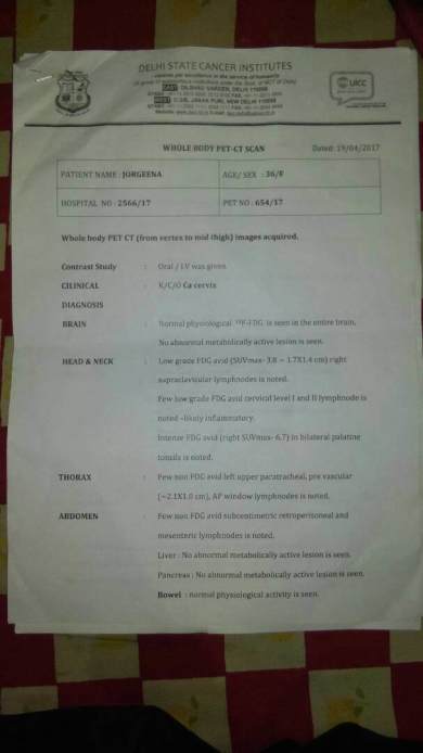 Cancer report 2 of 2