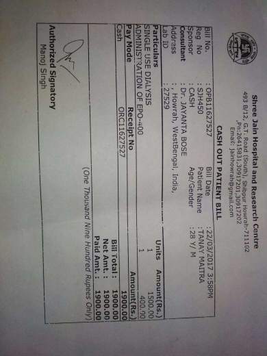 Dialysis and Other medical documents