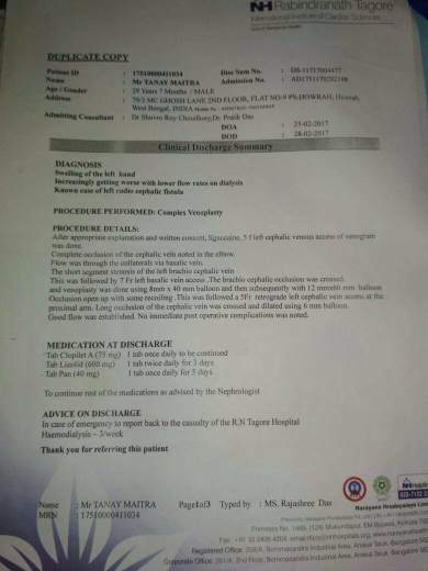Previous Discharge summary
