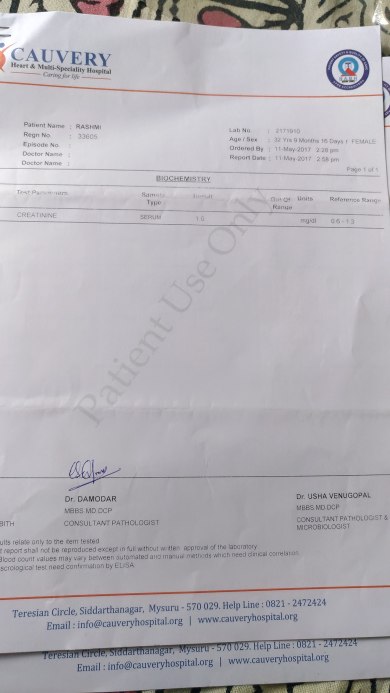 Blood report