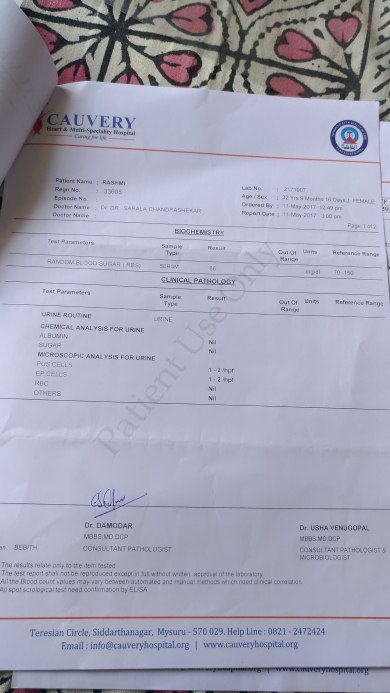 blood report