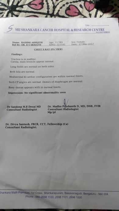 Chest XRay Report