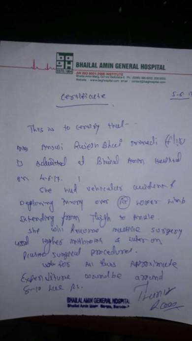 Doctor's letter