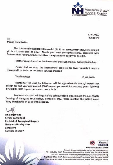Estimation letter