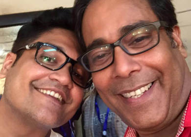 Myself alongside famous Bengali Theater Artist Shri Debshankar Haldar