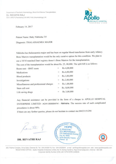 Estimate Letter