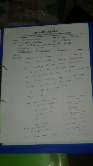 Case sheet