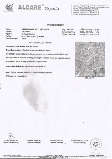 HISTO PATHOLOGY REPORT