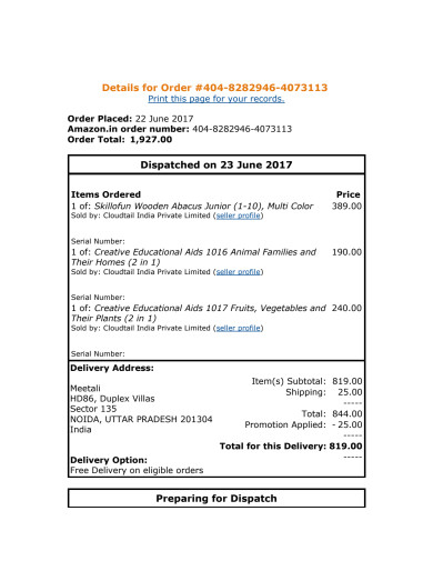 Details of Purchase Order-1