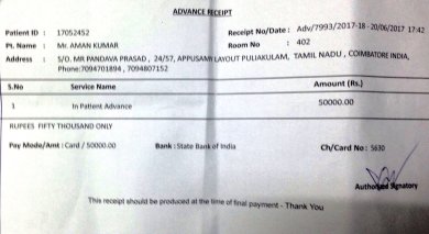 Hospital bills