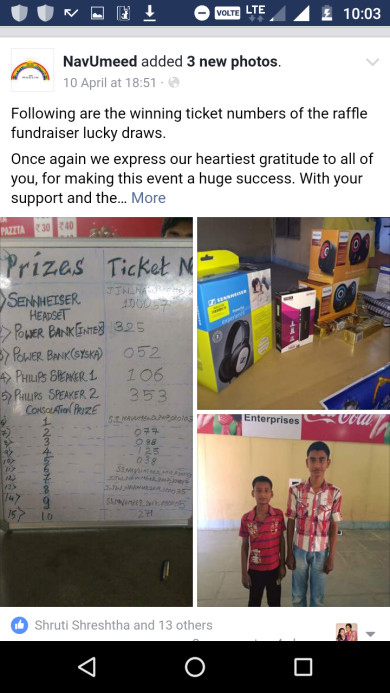 Fund raising raffle conducted at BIT Patna