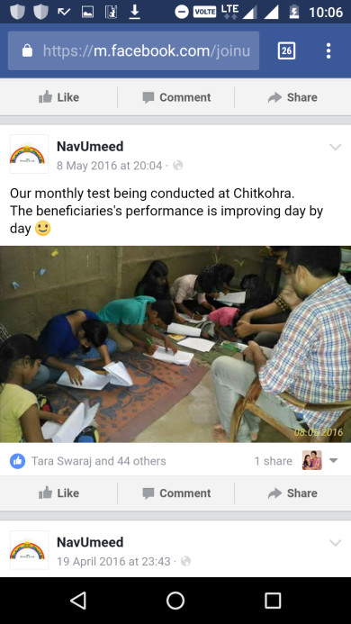 Tution to nav-umeed students