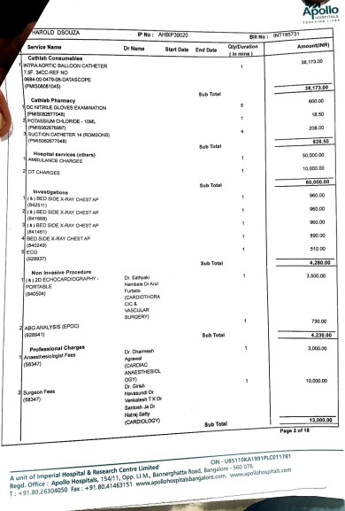 Bill as on 5th July 2017