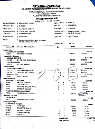 2nd admission Bill