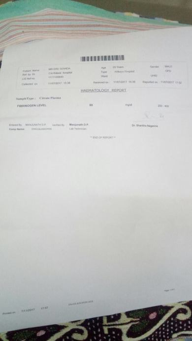 Heamatology report