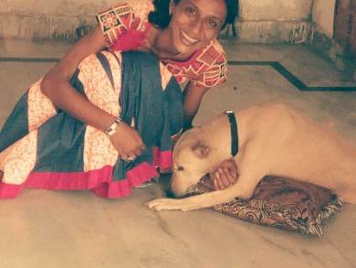 Managing Trustee Kaveri with Bitti, kids spine is broken in 2 places!