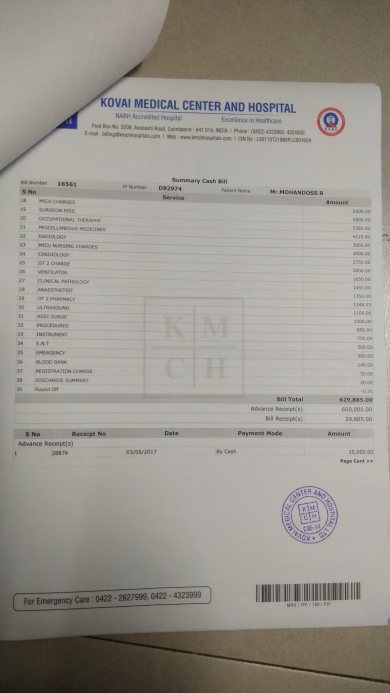 Bills details