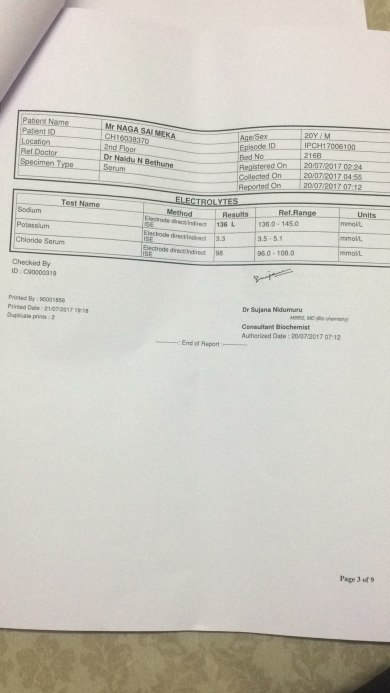 Medical report
