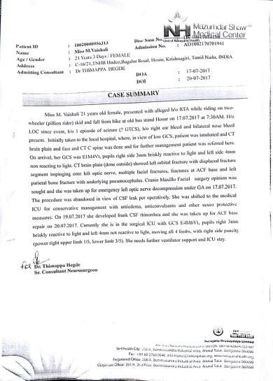 Case Summary Details