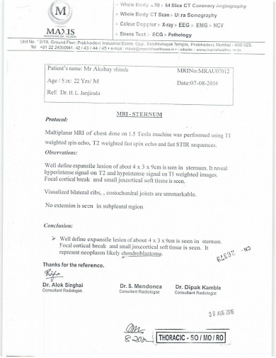 MRI Report