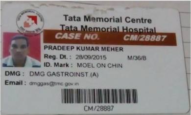 Tata Memorial Hospital Patient ID