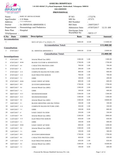 Provisional bill