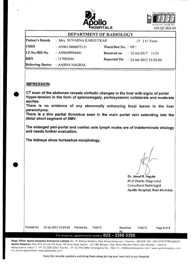 Hospital Letter