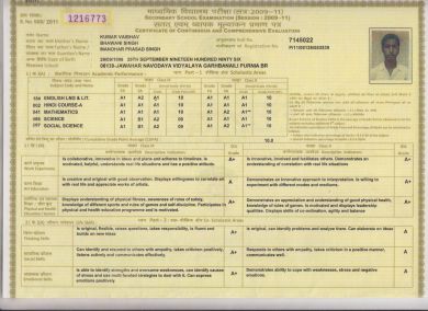 10TH MARKSHEET