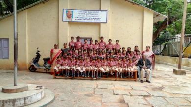 Students in their new uniforms
