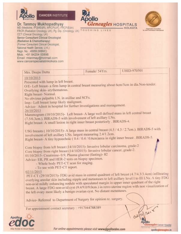 Doctor's Prescription - Initial Diagnosis Doctor's Prescription - Initial Diagnosis