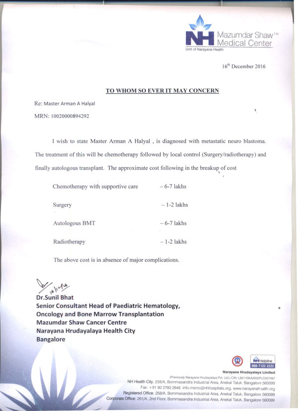Estimation Letter