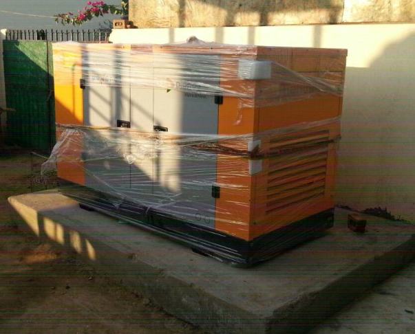 Picture of the generator purchased and installed at our orphanage prem