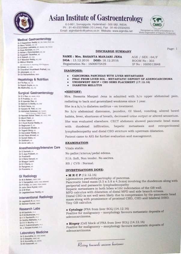 Disease Summary & Biopsy