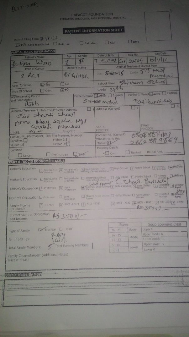 medical chart