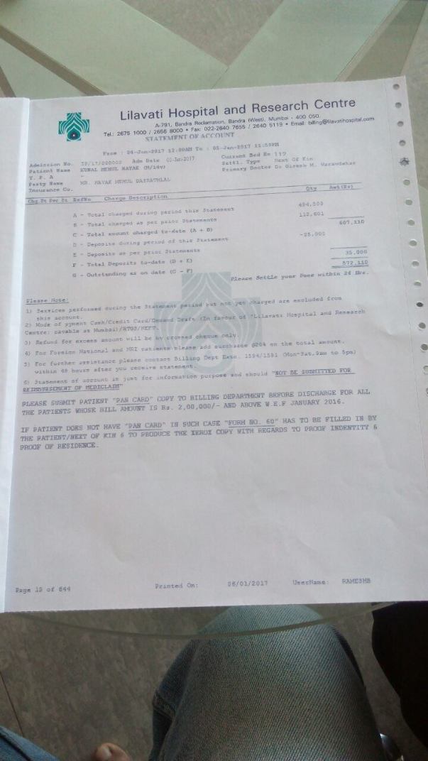 The family is not able to raise money for saving life so plz help us.