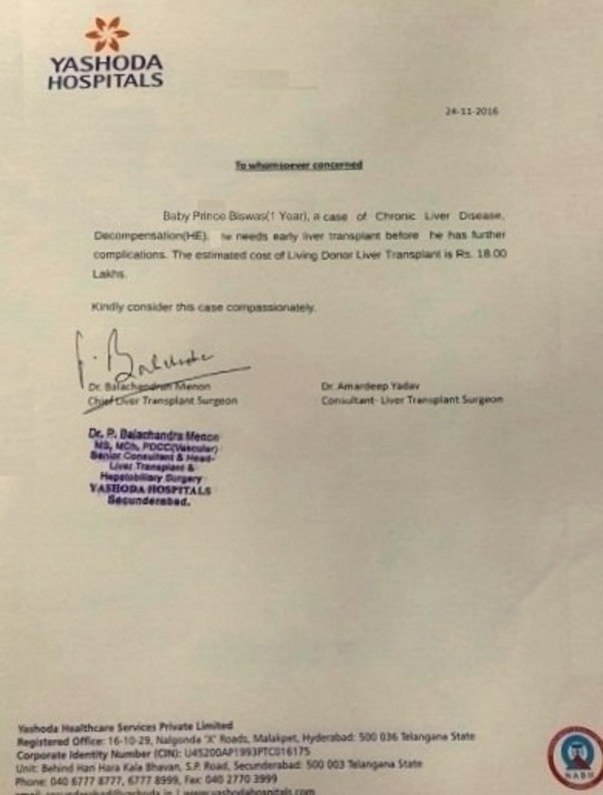 Baby Prince Medical Report