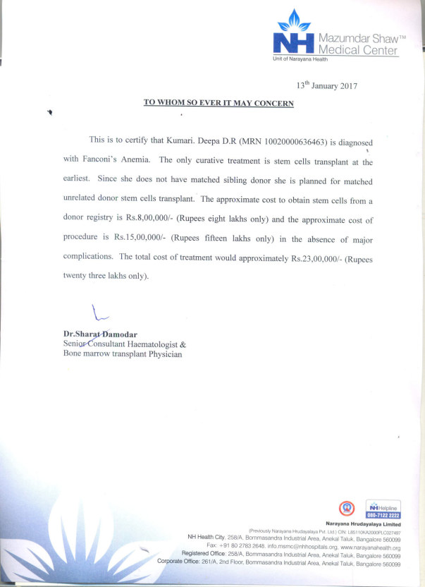 Estimation letter
