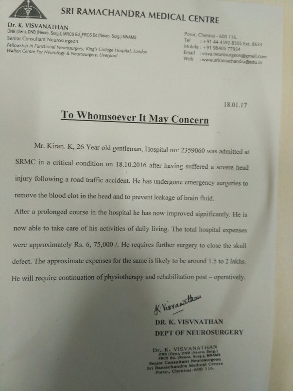 Hospital Certificate