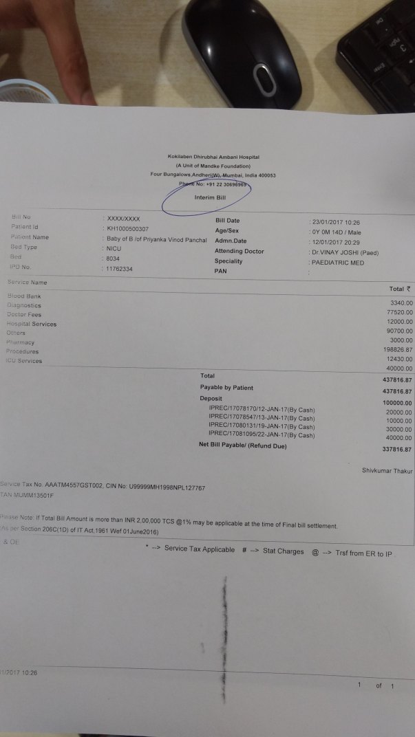 Bill till 23/01/2017