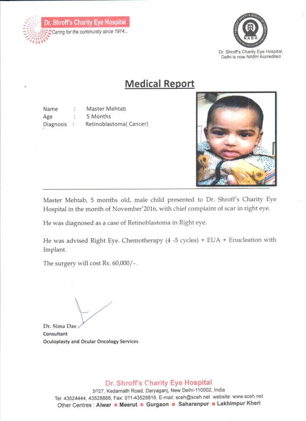 Medical report and estimate