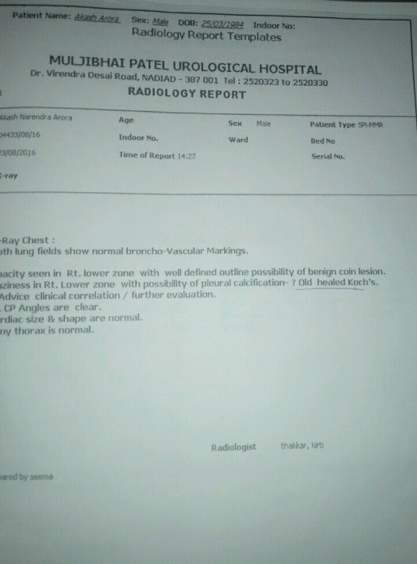 Radiology Report