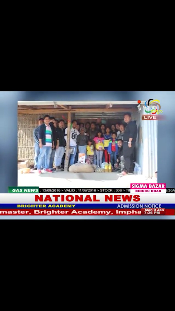 News report on TV channel about our visit