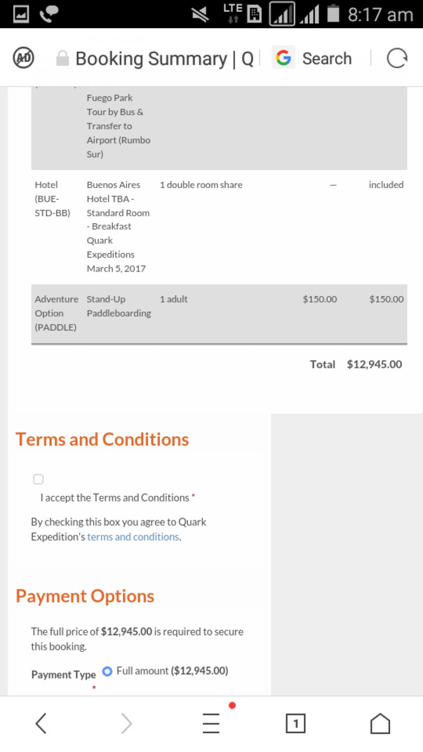 Details about the expedition expenses.