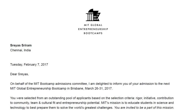 My MIT Invite