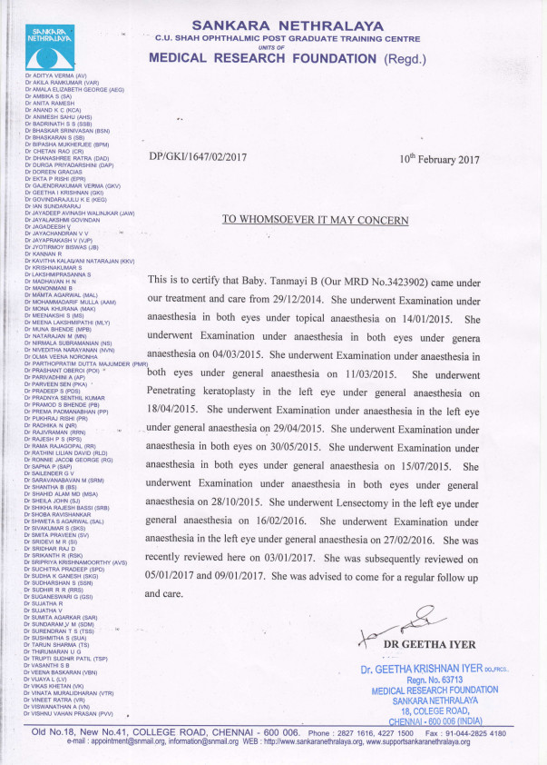 Doctor's Letter