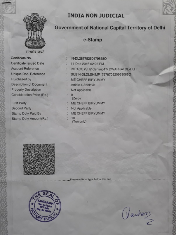 Authenticated by Govt of National Capital Territory of Delhi
