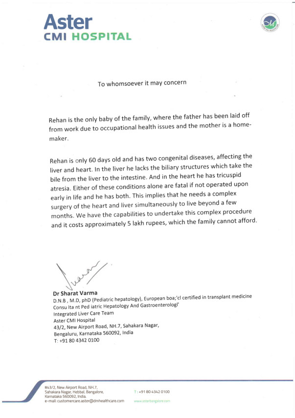 Doctor's letter