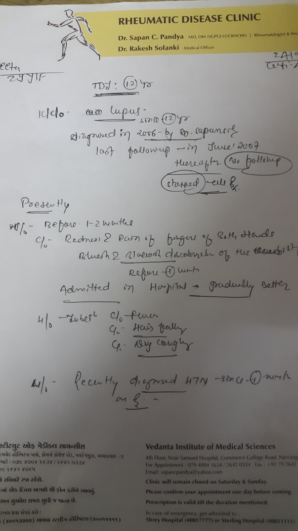 Report Of Neeta's 10 years ago