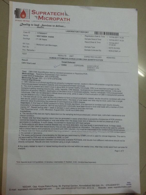 blood report in 2017