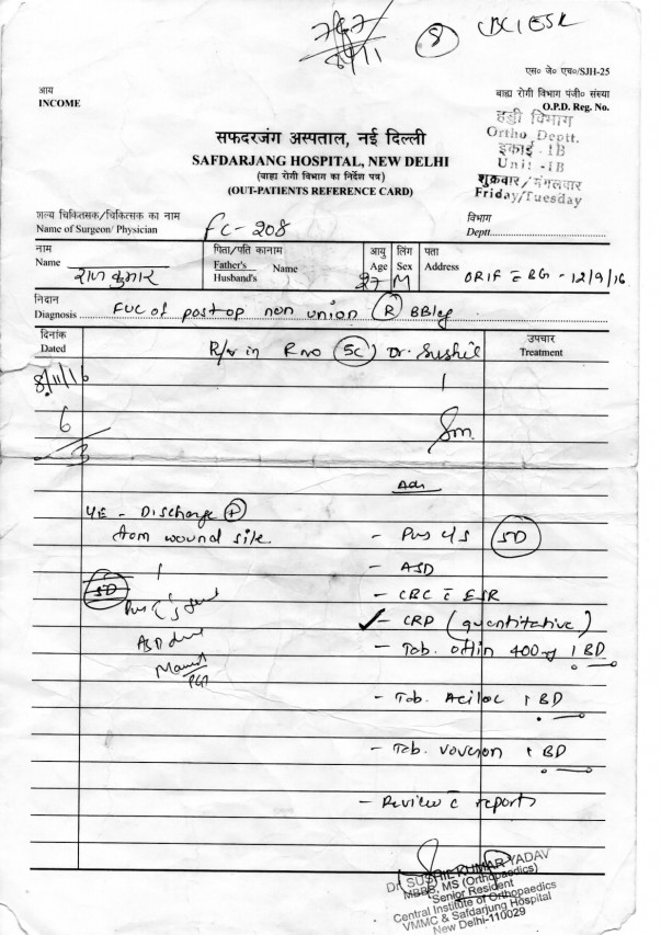 HELP RAJKUMAR SAVE LEG